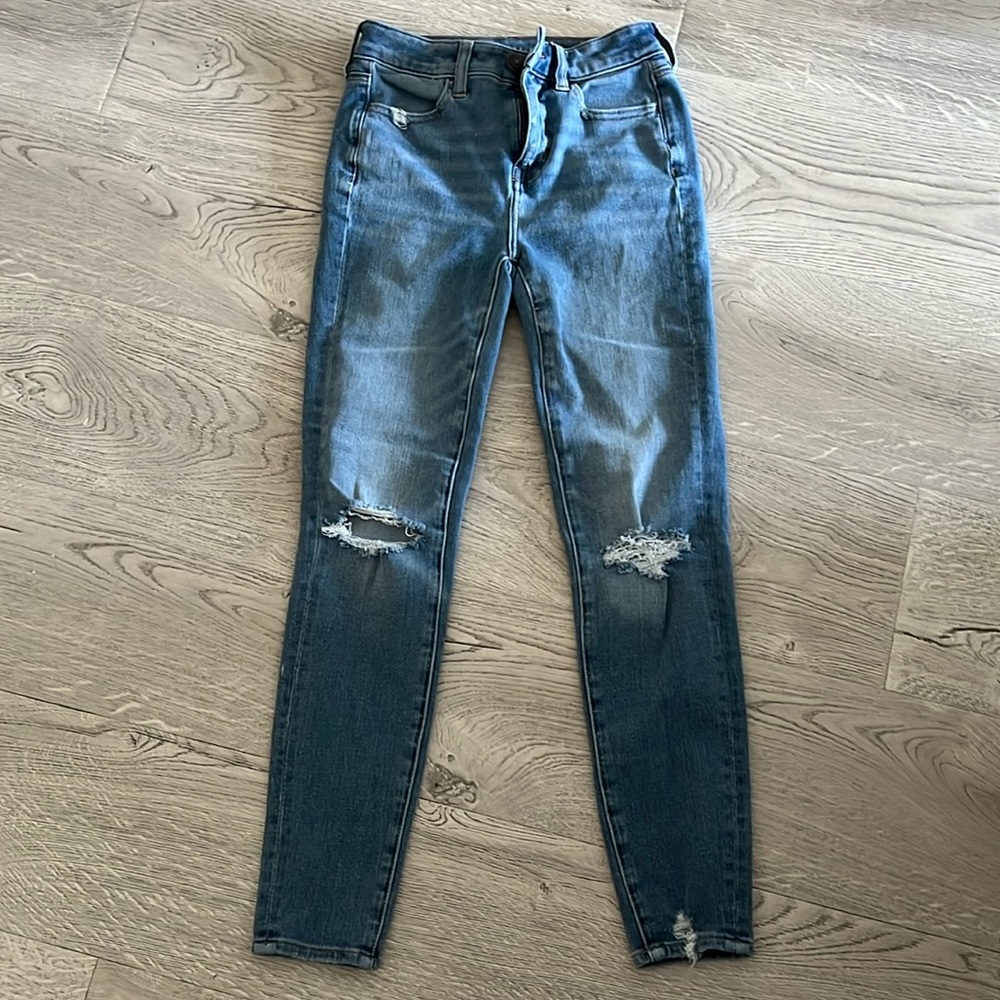 American eagle skinny jeans 00 short